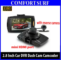 Car DVR Camera Dash Cam Video 2.8 LCD with Reverse Cam Car Cam Recorder
